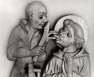 Kopie des Leiggeneraltars; geschnitzter Vorzustand